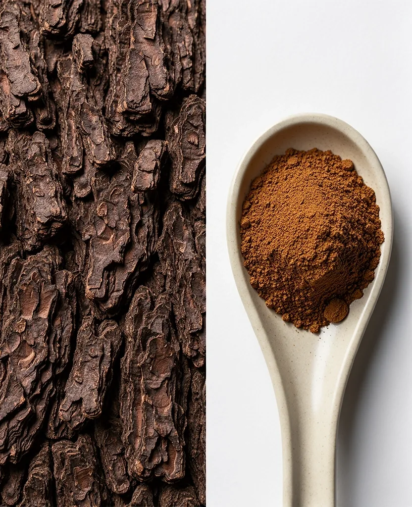 Raw bark vs Standardized Extract